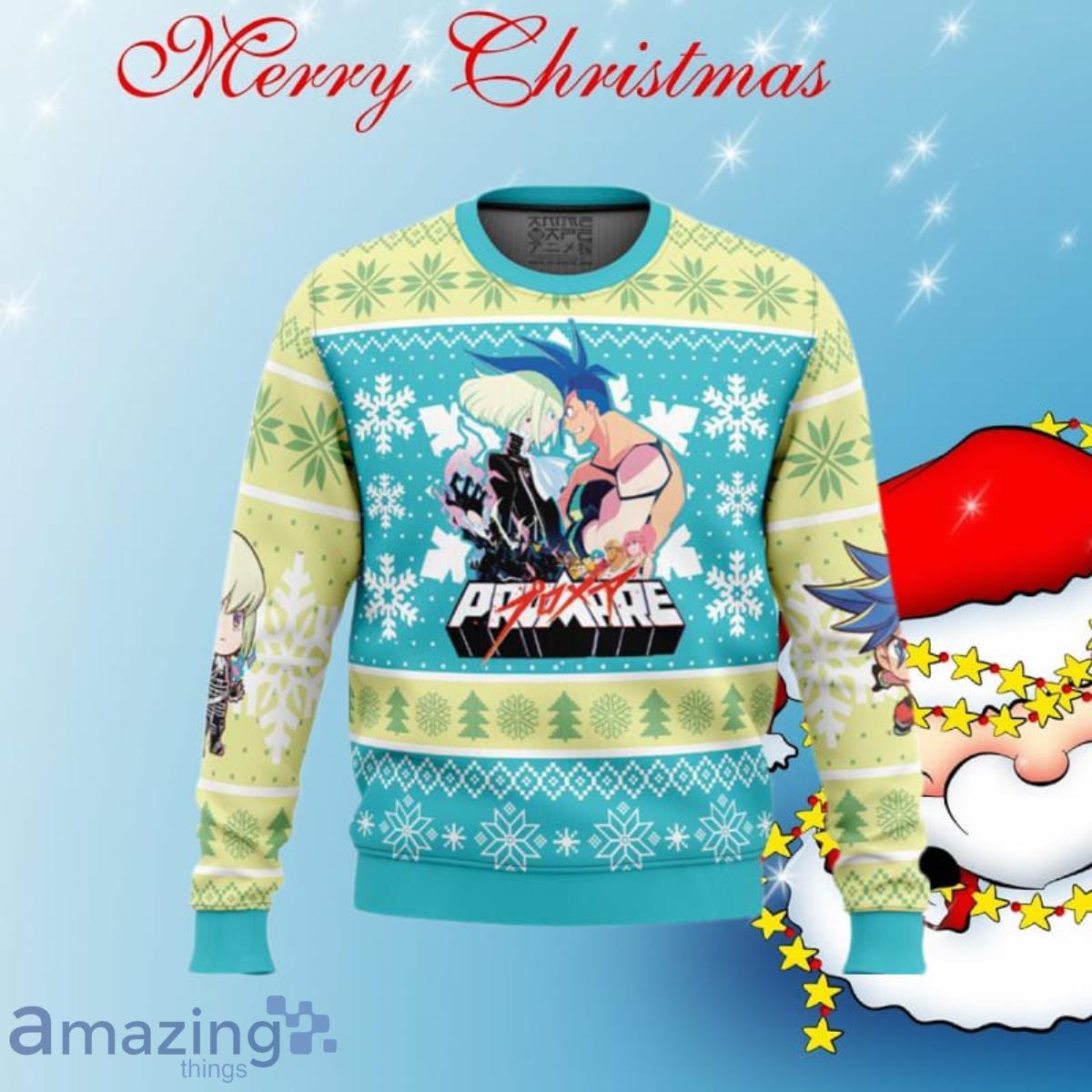 Christmas Snowflakes Promare Ugly Christmas Sweaters Style Gift Product Photo 1