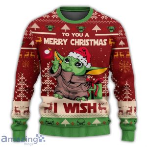 Christmas Star Wars Baby Yoda Merry Christmas, Sweatshirt For Men And Women Product Photo 2