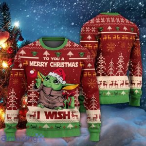 Christmas Star Wars Baby Yoda Merry Christmas, Sweatshirt For Men And Women Product Photo 1