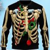 Christmas Ugly Sweater Skull Christmas Awesome Funny Print Sweater