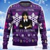 Christmas Wednesday Adams Family Ugly Christmas Sweater