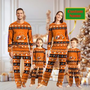 Clemson Tigers Personalized Christmas Pajamas For Fans Product Photo 1