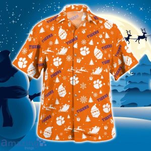 Clemson Tigers Santa Claus Christmas Pattern Cute Christmas Gift Hawaiian Shirt Product Photo 3
