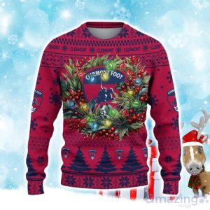 Clermont Foot Auvergne 63 Ugly Christmas Sweater Gift Ideas For Fans Product Photo 2