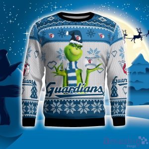 Cleveland Guardians Grinch Snowflake Pattern Ugly Sweater Christmas Product Photo 1