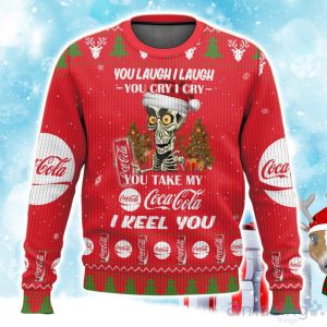 Coca-Cola Funny Christmas Ugly Christmas Sweater, Xmas Gift Ideas For Fans Product Photo 1