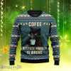 Coffee Cat Ugly Christmas Sweater Impressive Gift For Men And Women