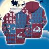 Colorado Avalanche 3D Hooodie Ugly Sweater Sweatshirt Christmas Pattern Ice Hockey NHL Fans