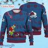 Colorado Avalanche Grinch Ugly Sweater Christmas Custom Name Ice Hockey NHL