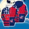 Columbus Blue Jackets 3D Hooodie Ugly Sweatshirt Christmas Pattern Ice Hockey NHL Fans