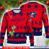 Columbus Blue Jackets Grinch Ugly Christmas Sweater Ice Hockey NHL Christmas Gift 3D Sweater Custom Name