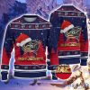 Columbus Blue Jackets  Santa Hat Pattern Ugly Christmas Sweater For Men And Women