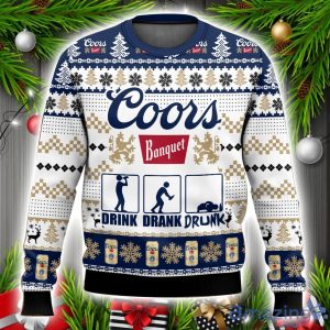 Coors Banquet Drunk Ugly Sweater Unisex Christmas Gift Ideas Product Photo 1