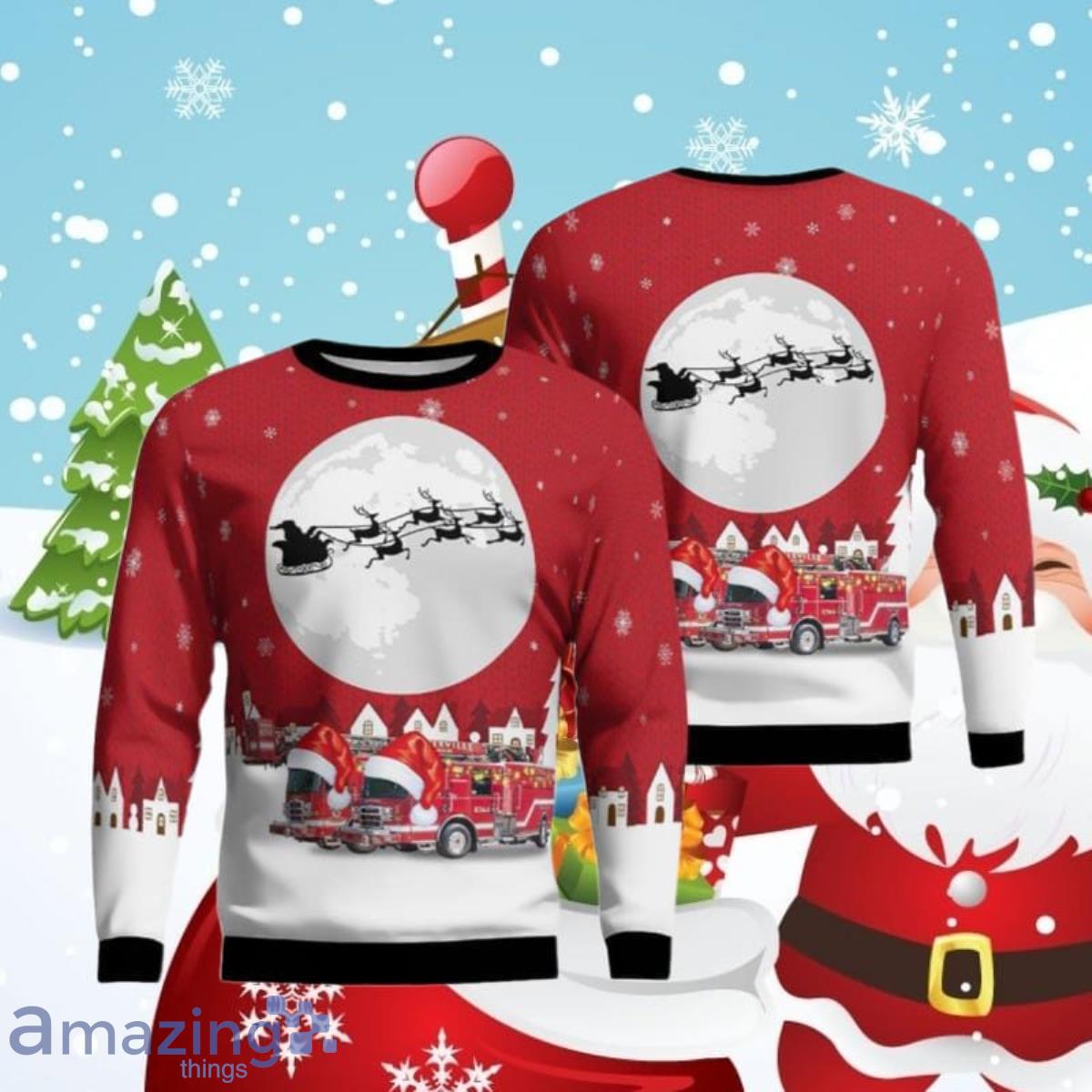 Cottleville Missouri Cottleville Fire Protection District Ugly Christmas Sweaters Style Gift For Men And Women image Cottleville Missouri Cottleville Fire Protection District Ugly Christmas Sweaters Style Gift For Men And Women Product Photo 1