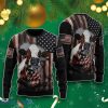 Cow American Flag Patriotic Ugly Christmas Sweaters Style Gift For Men And Women