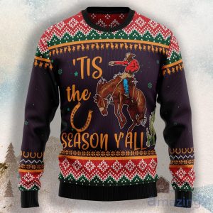 Cowboy Season Ugly Christmas Sweater Product Photo 1