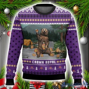 Crown Royal Bear Ugly Christmas Sweater Xmas Christmas Gift Product Photo 1