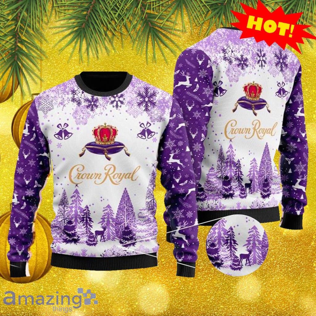 Crown Royal Christmas Ugly 3D Christmas Ugly Sweater design 2 Gift For Chirstmas image Crown Royal Christmas Ugly 3D Christmas Ugly Sweater design 2 Gift For Chirstmas Product Photo 1
