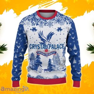 Crystal Palace F.C Ugly Christmas Sweater, Xmas Gift Ideas 2023 For Fans Product Photo 2