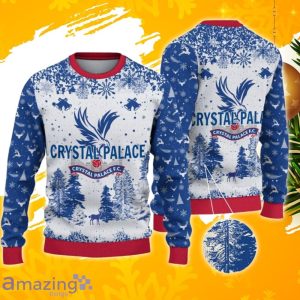 Crystal Palace F.C Ugly Christmas Sweater, Xmas Gift Ideas 2023 For Fans Product Photo 1