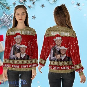Custom Name Brock Purdy George Kittle San Francisco Football Christmas Sweater Product Photo 2