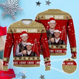 Custom Name Brock Purdy George Kittle San Francisco Football Christmas Sweater Product Photo 1