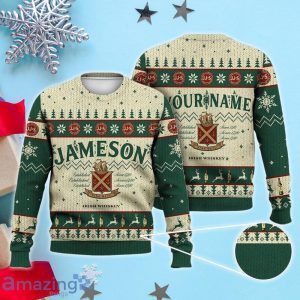 Custom Name Jameson Whiskey Christmas Sweater Product Photo 1