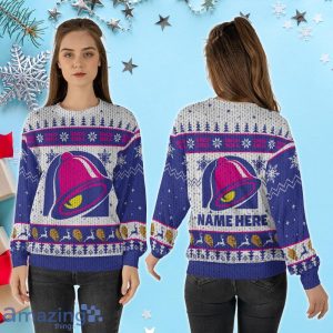 Custom Name Taco Bell Food Christmas Sweater Product Photo 2