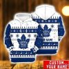 Custom Name Toronto Maple Leafs Ice Hockey Funny Christmas Hoodie For Men And Women Hockey Gifts