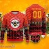 Custom Number & Name Brentford 3D Ugly Christmas Sweater, Best Gift Ideas 2023 For Fans