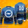 Custom Number & Name Brighton & Hove Albion 3D Ugly Christmas Sweater, Best Gift Ideas 2023 For Fans