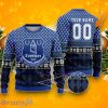 Custom Number & Name Everton 3D Ugly Christmas Sweater, Best Gift Ideas 2023 For Fans