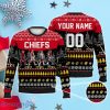 Custom Number & Name Kansas City Chiefs Walking Abbey Road Christmas Sweater Reid, Travis Kelce, Patrick Mahomes, Jones