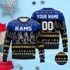 Custom Number & Name Los Angeles Rams Walking Abbey Road Christmas Sweater McVay, Matthew Stafford, Bennett, Puka Nacua