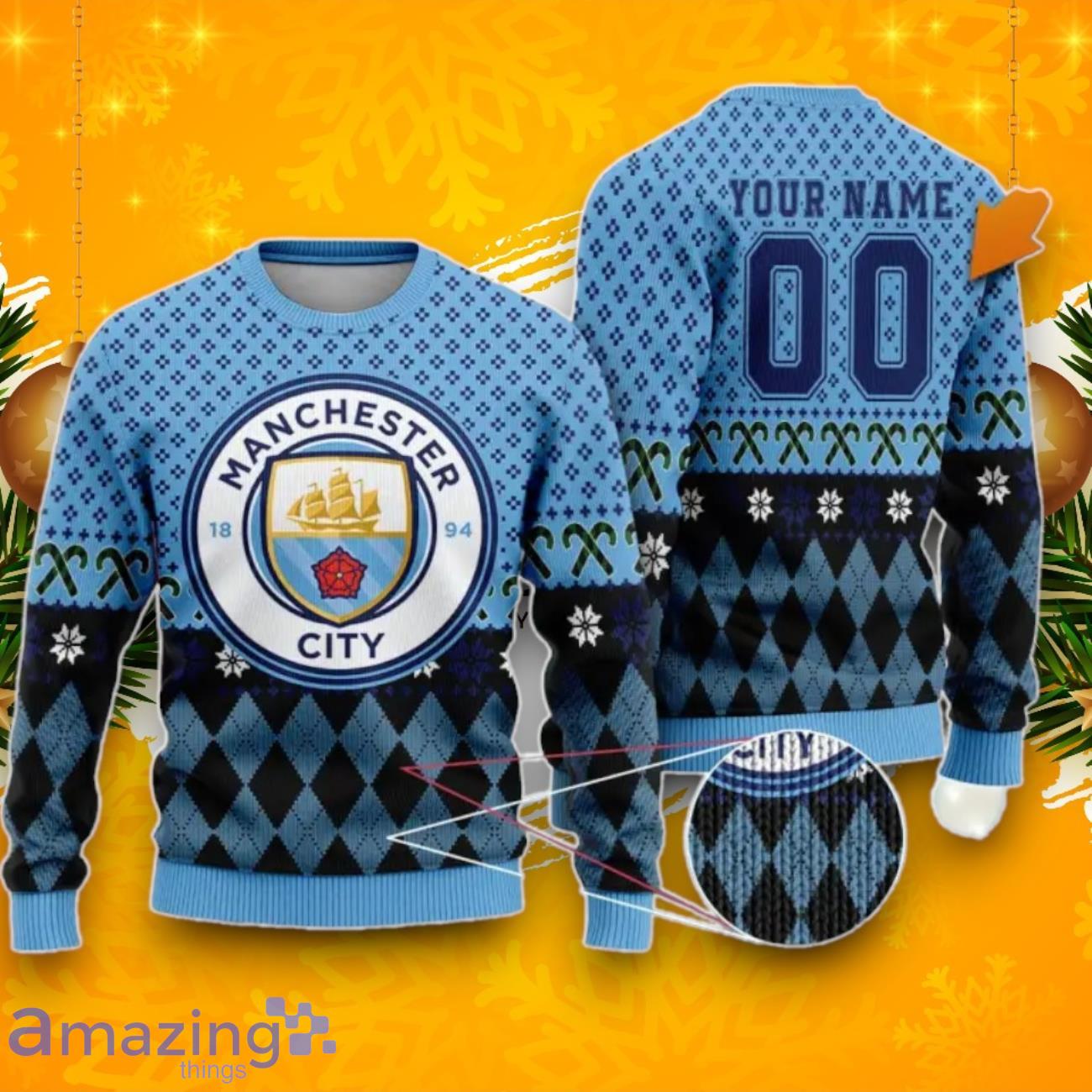 Man city 2025 christmas sweater