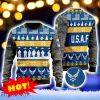 Custom Rank Us Air Force Christmas Sweater Gift For Men And Women
