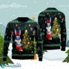 Cute Cartoon Rabbit In A Santa Hat Ugly Christmas Sweater Style Gift For Men And Women