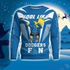 Cute Cool Like Los Angeles Dodgers Fan Bart Simpson Dab Ugly Christmas Sweater