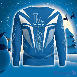 Cute Cool Like Los Angeles Dodgers Fan Bart Simpson Dab Ugly Christmas Sweater Product Photo 4