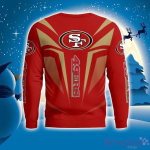 Cute Cool Like San Francisco 49ers Fan Bart Simpson Dab Ugly Christmas Sweater Product Photo 4