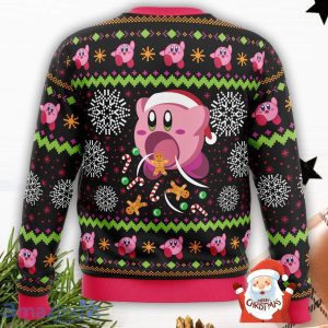Cute Pink Hungry Kirby’s Dream Land 3D Ugly Christmas Sweater Christmas Gift For Men And Women image Cute Pink Hungry Kirby’s Dream Land 3D Ugly Christmas Sweater Christmas Gift For Men And Women Product Photo 3