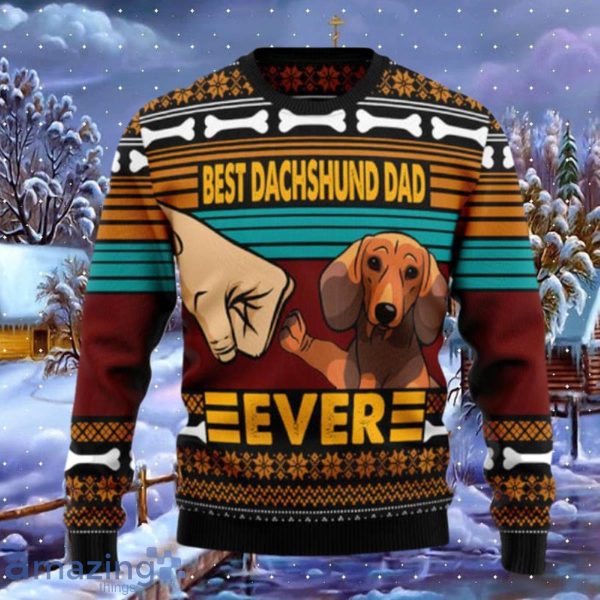 Weiner dog ugly hot sale christmas sweater