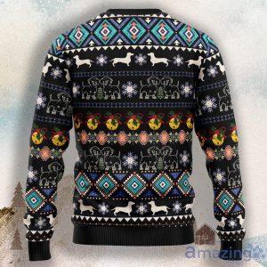 Dachshund Group Christmas Tree Ugly Christmas Sweater For Men & Women image Dachshund Group Christmas Tree Ugly Christmas Sweater For Men & Women Product Photo 2