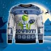 Dallas Cowboys Grinch Snowflake Pattern Ugly Sweater Christmas