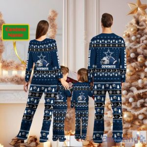 Dallas Cowboys Personalized Christmas Pajamas For Fans Product Photo 2
