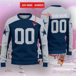 Dallas Cowboys Ugly Sweater Custom Name And Number Hot Design For Christmas Gift Product Photo 1
