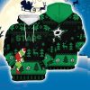 Dallas Stars 3D Hooodie Ugly Sweatshirt Christmas Pattern Grinch Ice Hockey NHL Fans