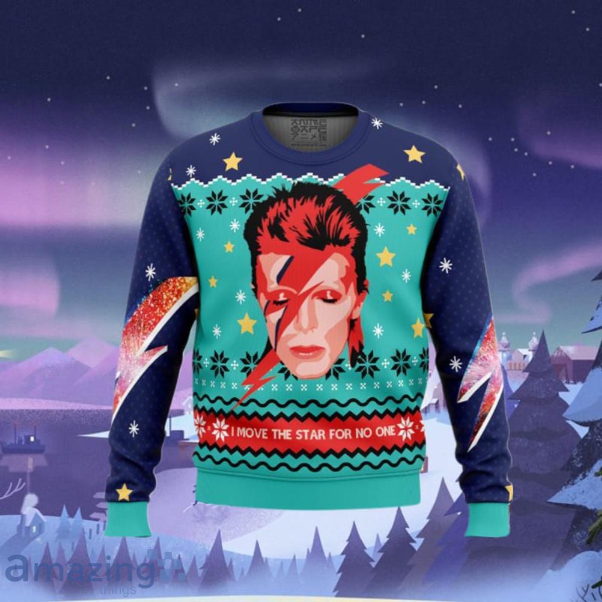 David bowie 2025 ugly christmas sweater