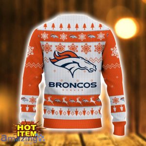 Denver Broncos Logo Cute Ugly Christmas Sweater 3D Printed Unisex Sweater Product Photo 3