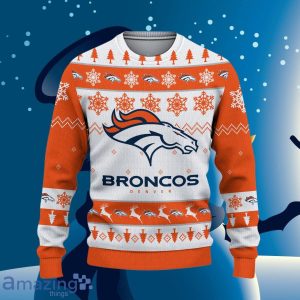 Denver Broncos Ugly Christmas Sweater Style Gift For Men Women Product Photo 2